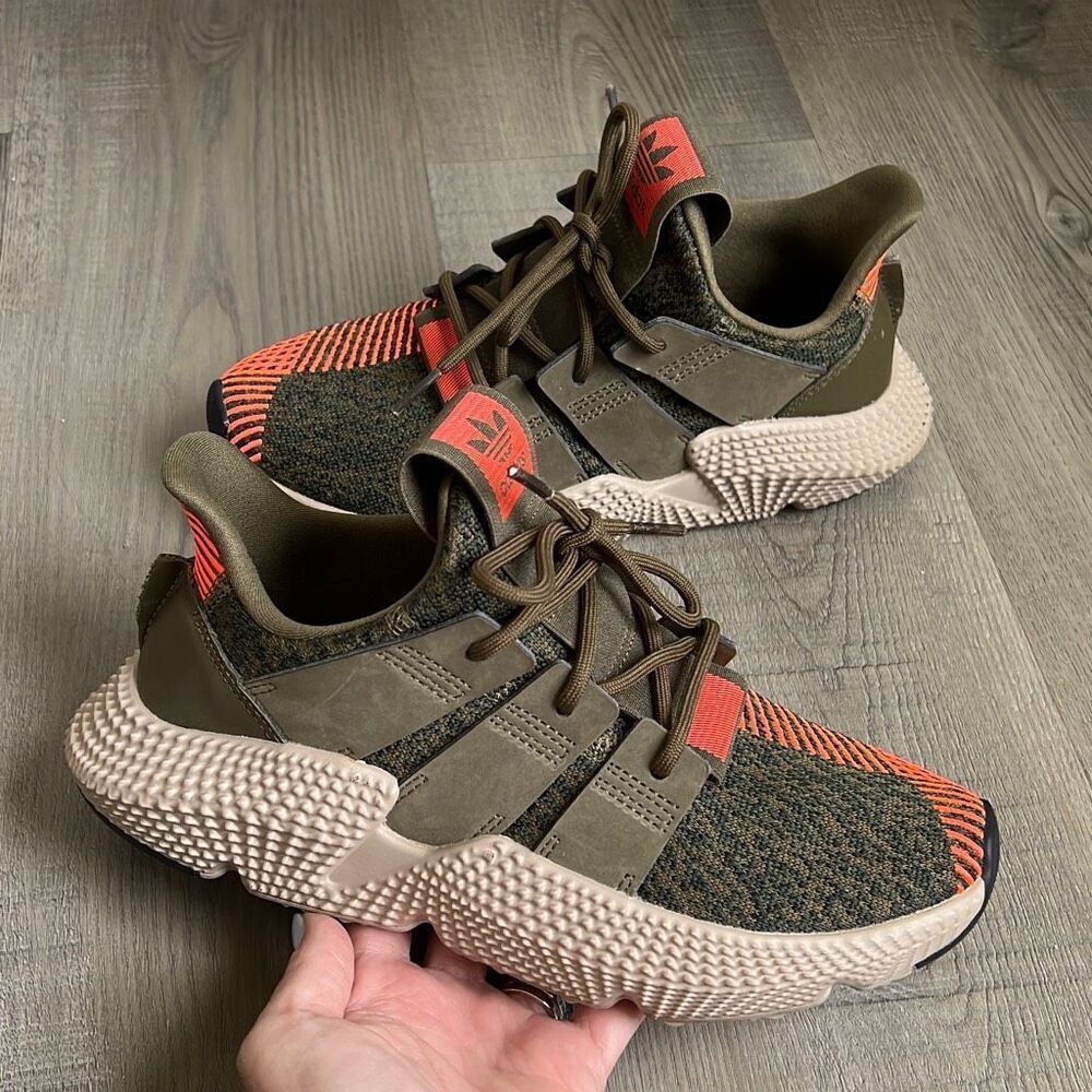 Adidas Prophere Junior Shoes Sneakers Green Orange AQ0509 Men’s 5